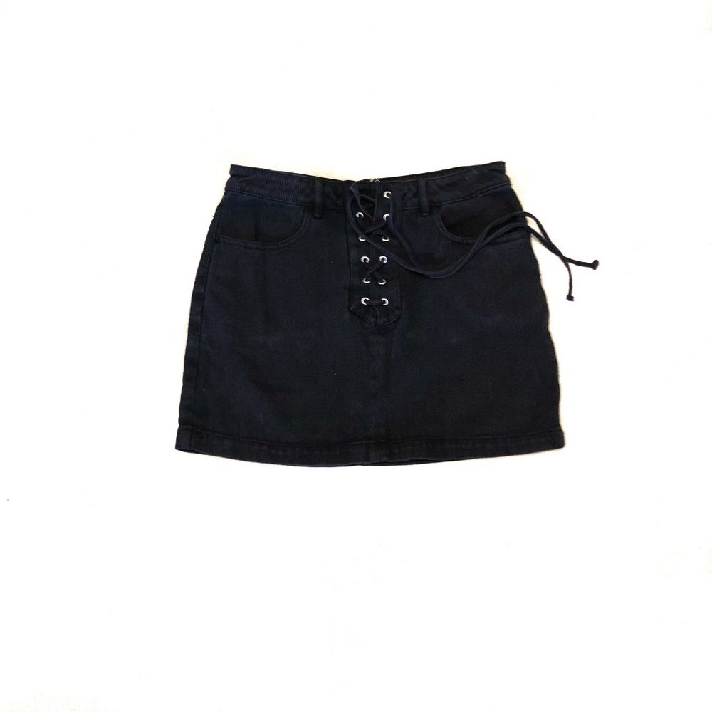BLACK PAC SUN MINI SKIRT SMALL